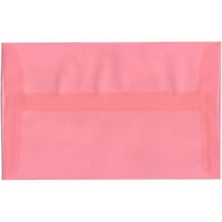 Egy áttetsző boríték, 6x9. 5, Rózsaszín, 25 csomag, pír rózsaszín