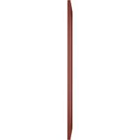 Ekena Millwork 15 W 60 H True Fit PVC Egyetlen Panel Heringbone Modern stílusú rögzített redőnyök, borsvörös