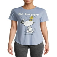 Snoopy légy boldog női grafikus póló