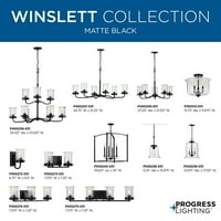 Winslett Collection Kétfényes Szálcsiszolt Nikkel Tiszta Magozott Üveg Tengerparti Fürdő Hiúság Fény