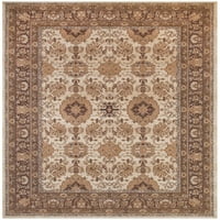 Saphir Azar Luxe texturált terület szőnyeg, virágos, csokoládé arany, 5ft-3in 7ft-6in