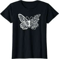 Női felsők pillangó Grunge Fairycore esztétikai esztétikai ruhák Y2K póló ajándék Legénység nyak fél ingek póló