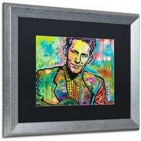 Védjegy képzőművészet Chet Atkins vászon művészet Dean Russo, fekete matt, ezüst keret