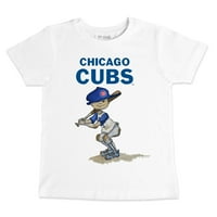 Csecsemő Apró Fehérrépa Fehér Chicago Cubs Slugger Póló