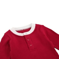 Újszülött csecsemő kisfiú Lány Hosszú ujjú kötött Jumpsuit Romper Body Egyrészes őszi téli ruhák 0-18m