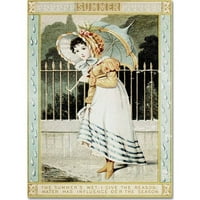 Védjegy Képzőművészet Nyári eső vászon művészete by Vintage Apple Collection