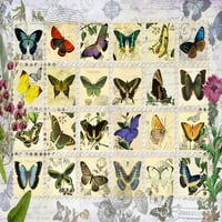 Pillangó bélyegek Poszter Nyomtatás Aimee Stewart