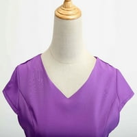 Uorcsa Boho ruha nőknek Vintage Rövid ujjú hinta 50-es évek Háziasszony alkalmi esti parti báli ruha lila