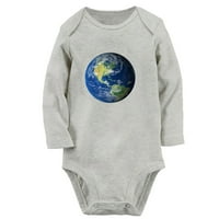 Babák Nature Pattern Earth Rompers, Újszülött Unise Body, Csecsemő Jumpsuits, Kisgyermek 0 Hónapos Gyerekek Hosszú