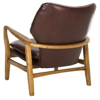 Tarly Modern elegáns akcentus szék párnával, bordó természetes