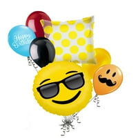 Emoji Napszemüveg Léggömb Csokor Party Dekoráció Smiley Boldog Születésnapot Viccek