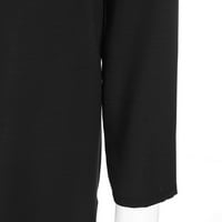 Női Pamut és vászon egyszínű hajtóka Hosszú ujjú zseb hosszú ing ruha kérjük, vásároljon egy vagy két méretben