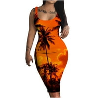Wrap ruha Női Divatos nyomtatási gombóc nyak ujjatlan Camisole Ruha Alkalmi Vékony nyári ruhák Beach Sundress