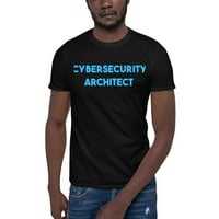 2XL Kék kiberbiztonsági építész Rövid ujjú pamut póló az Undefined Gifts-től