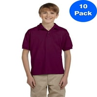 Fiúk 5. oz. DryBlend Jersey Polo Pack