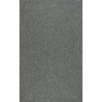 Nuloom Wynn fonott beltéri kültéri szőnyeg, 8 '11', faszén