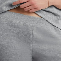 Hanes EcoSmart Női nyitott lábú gyapjú pulóver könnyű acél XL