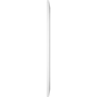 Ekena Millwork 12 W 55 H True Fit PVC vízszintes Slat keretes modern stílusú rögzített redőnyök, fehér