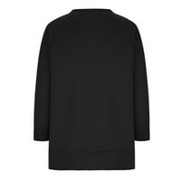 Cethrio Maxi ruhák Női szilárd laza hosszú ujjú nyári és őszi Clearance fekete ruha mérete XL