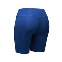 Midnight Blue női kompressziós rövidnadrág Harisnya Sport Leggings gyors száraz sportos vékony jóga futó edzés rövidnadrág