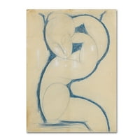 Védjegy képzőművészet 'Caryatid' vászon művészet Modigliani