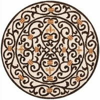 Chelsea Aragon Geometriai Határok Gyapjú Terület Szőnyeg, Világoskék, 1'8 2'6