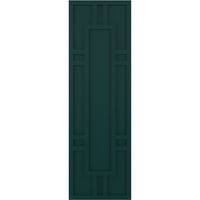 Ekena Millwork 15 W 53 H True Fit PVC Hastings rögzített redőnyök, termikus zöld
