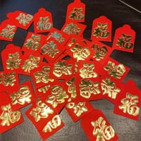 Állítsa Be A Kínai Újév Piros Pénz Boríték Hongbao Piros Csomag Piros Pénz Táska Fun