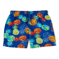 Wonder Nation Boys ananász mindennapi úszás rövidnadrág, Méretek 4- és Husky