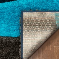 Jól szövött San Francisco Balboa Modern Absztrakt Shag Multi 3D texturált vastag és puha shag 5'3 7'3 terület szőnyeg