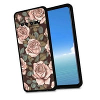 Virágos-rózsa-kert-minták-telefon tok Samsung Galaxy S-hez nőknek férfi ajándékok, Puha szilikon stílusú Ütésálló-virágos-rózsa-kert-minták-tok