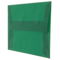 Egy áttetsző boríték, 6x9. 5, Zöld, 250 csomag, Racing Zöld