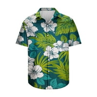 Férfi laza Fit ingek Divat Nyári Hawaii Beach gomb Rövid ujjú ingek eladó hajtóka pulóver Virágos nyomtatott pólók