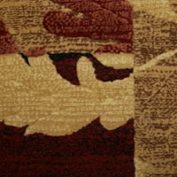 Otthon Dynami Catalina Pierre Kortárs Scroll terület szőnyeg, barna vörös, 3 '3 x5 ' 2