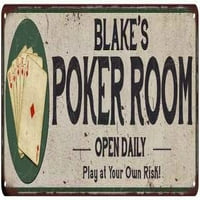 Blake pókerterem fém jel játék dekoráció 106180048046