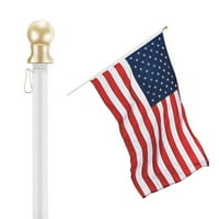 Ft gubanc szabad fonás zászlórúd ezüst Pole Arany Globe USA zászló autó matrica Rozsdamentesen szélálló