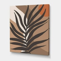Designart 'Formák és trópusi levél sziluettek II' Modern vászon fali művészet nyomtatás